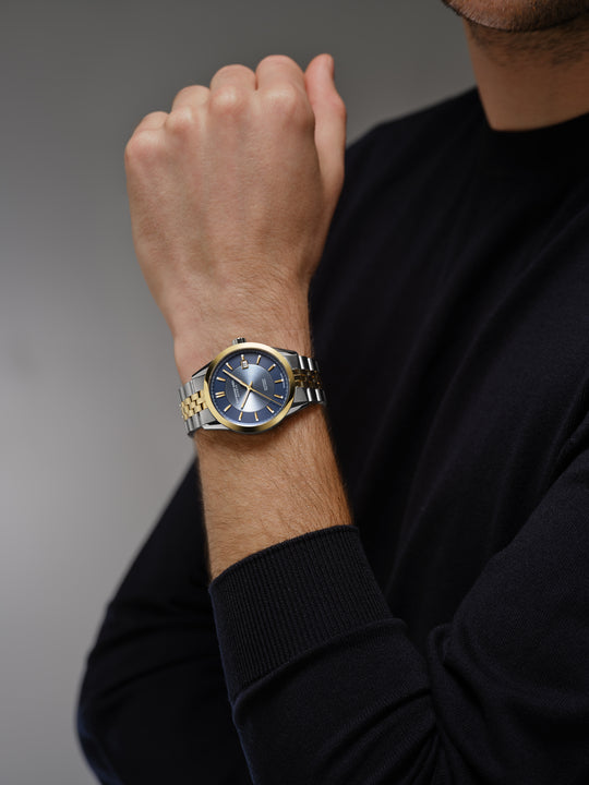 Freelancer Mens Automatic Tofarget / Blå 38mm