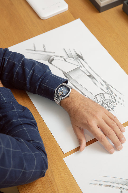 Freelancer Calibre Mens Automatic Stål / Blå