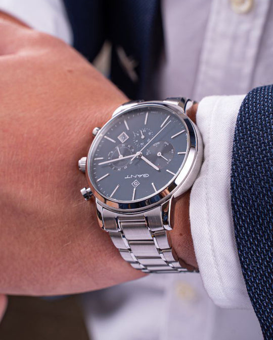 Cleveland Day-Date Gent Stål / Petrol 42mm
