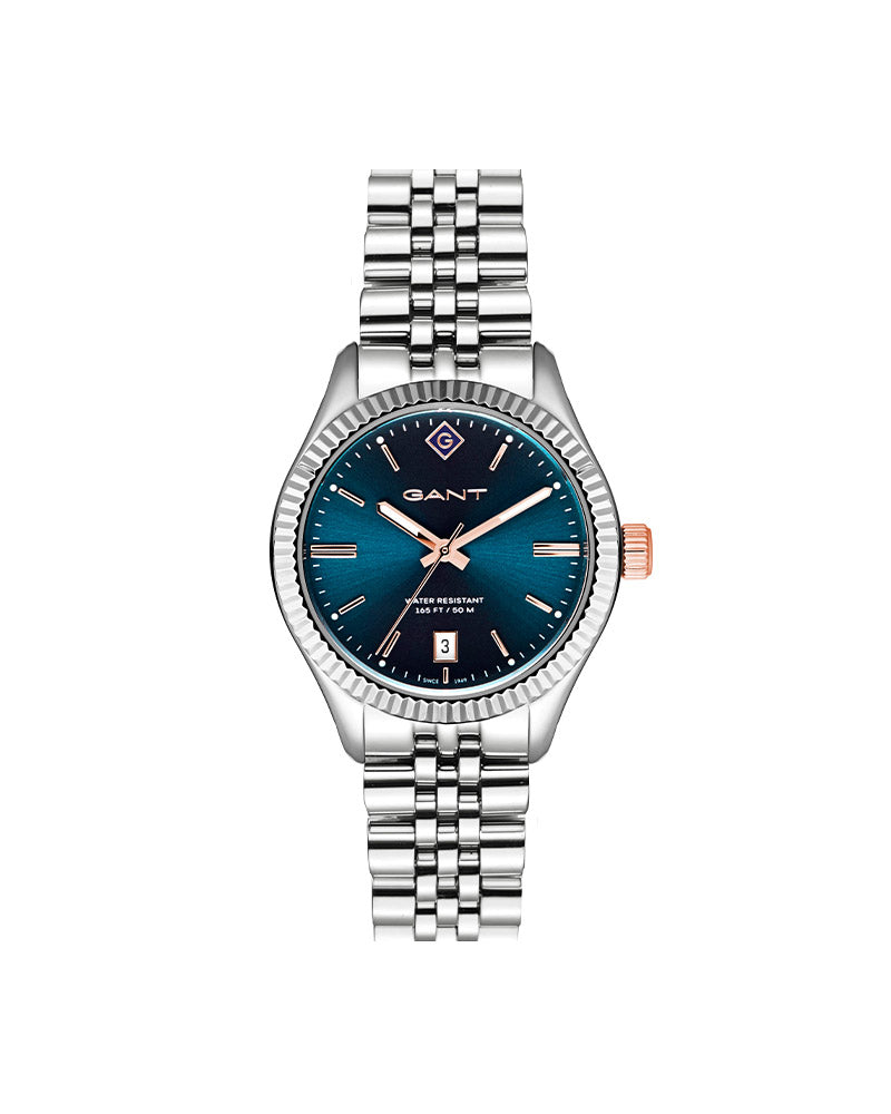 Sussex Lady Stål / Blå 34mm