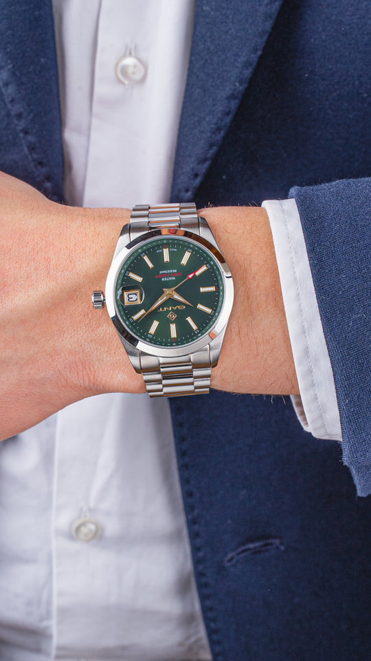 Eastham Gent Stål / Grønn 42mm