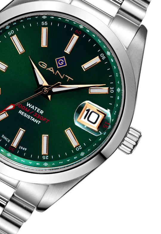 Eastham Gent Stål / Grønn 42mm