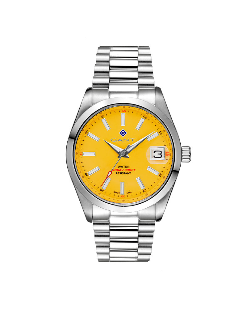 Eastham Gent Stål / Gul 42mm