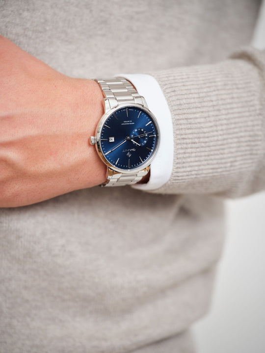 East Hill Gent Stål / Blå 43mm