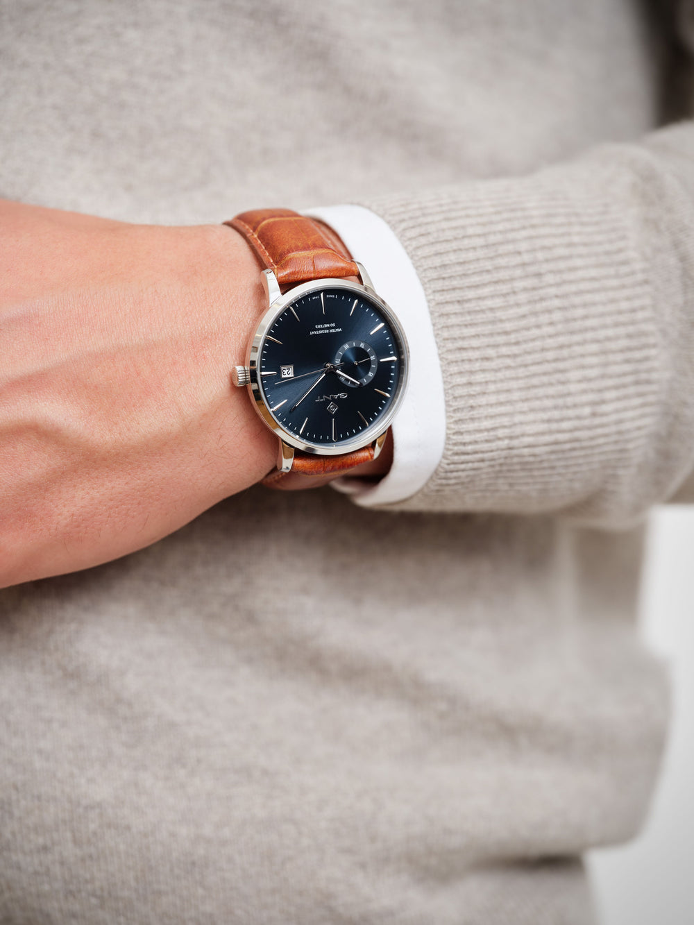 East Hill Gent Brun / Blå 43mm