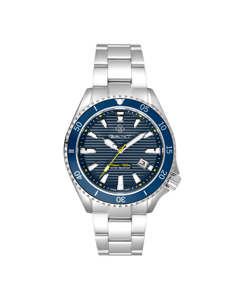 Waterville Gent Stål / Blå 45mm