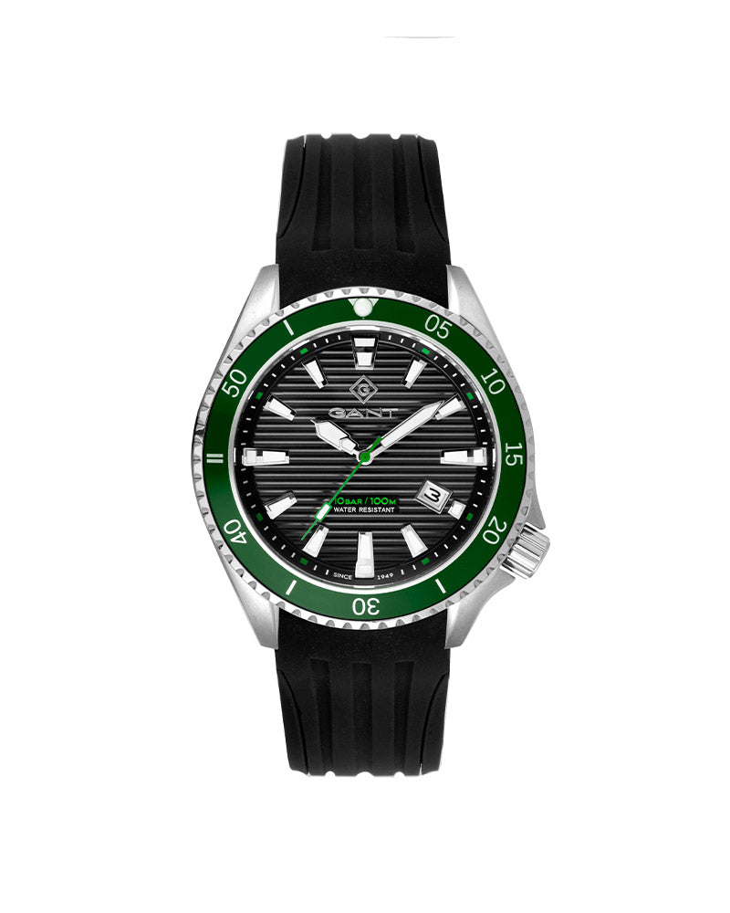 Waterville Gent Sort / Grønn 45mm
