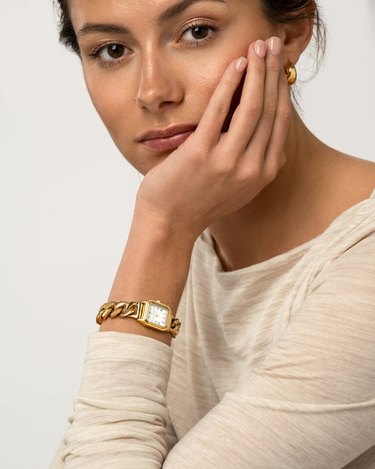 Grace Gullfarget / Hvit 18x19mm