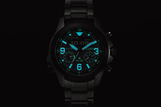 Promaster LAND Sølv / Blå 44 mm
