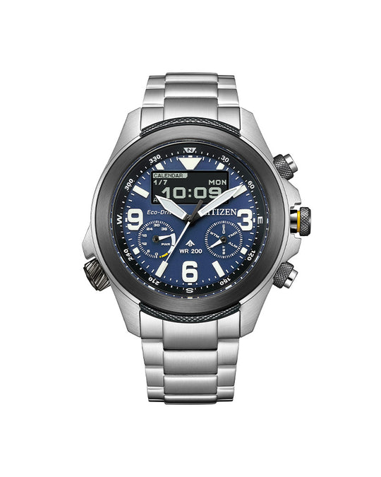 Promaster LAND Sølv / Blå 44 mm