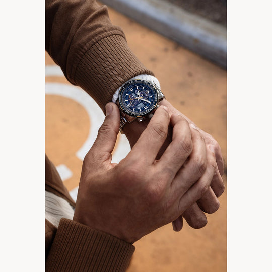 Promaster Radiokontrollert (RCC) Stål / Blå 45mm