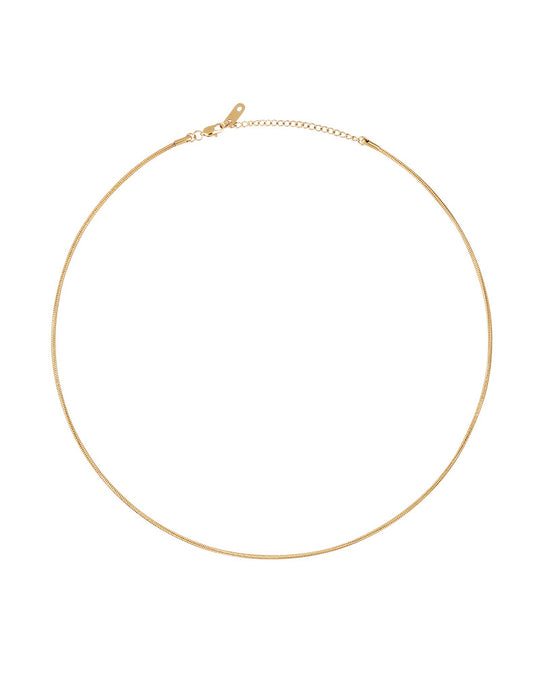 Snake Chain Necklace Gold