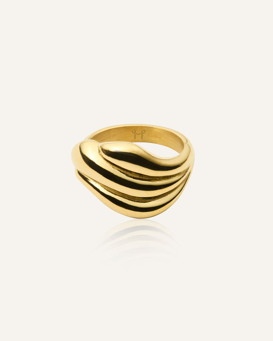 Deco Gold Ring