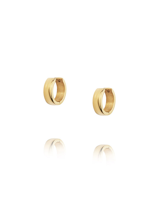 Chunky Gold Hoops Medium