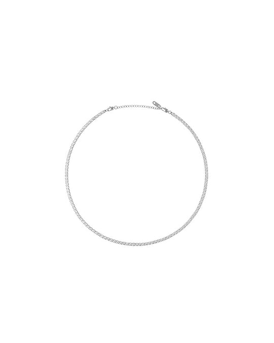 Tennis Necklace Silver