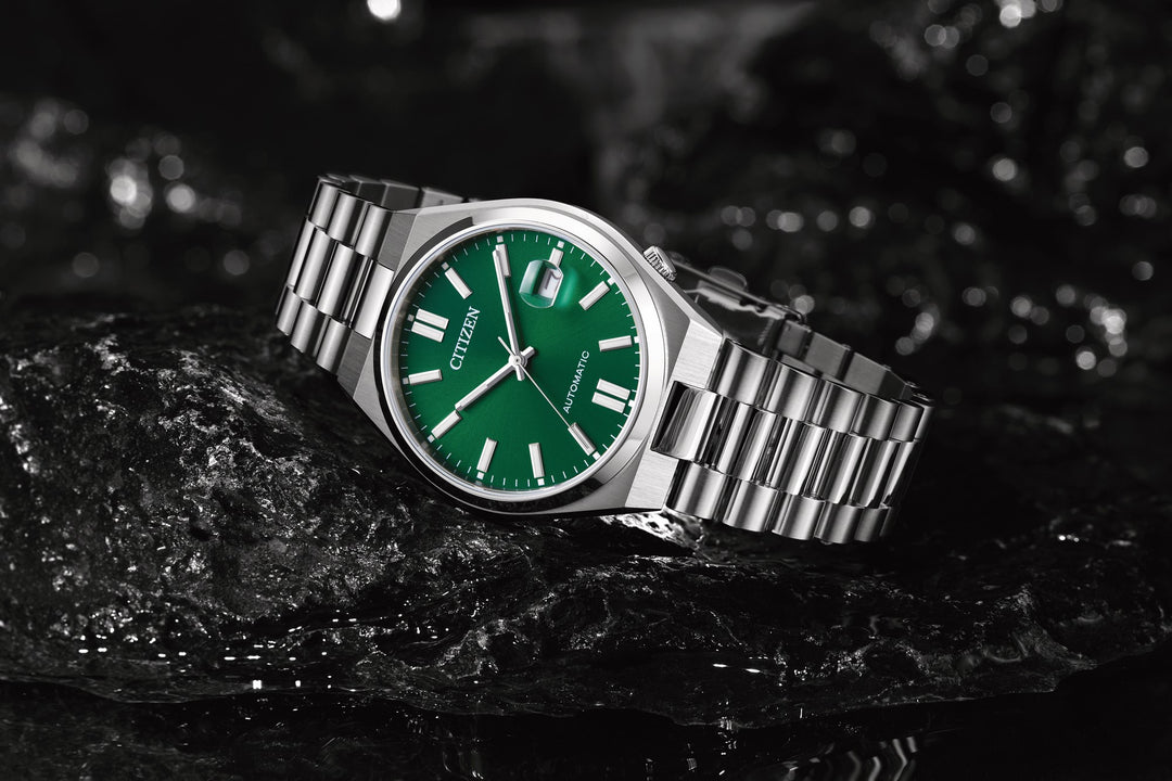 Tsuyosa Automatic Stål / Grønn 40mm