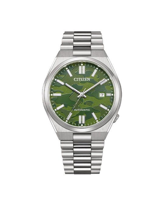 Tsuyosa Automatic Stål / Camo 40 mm
