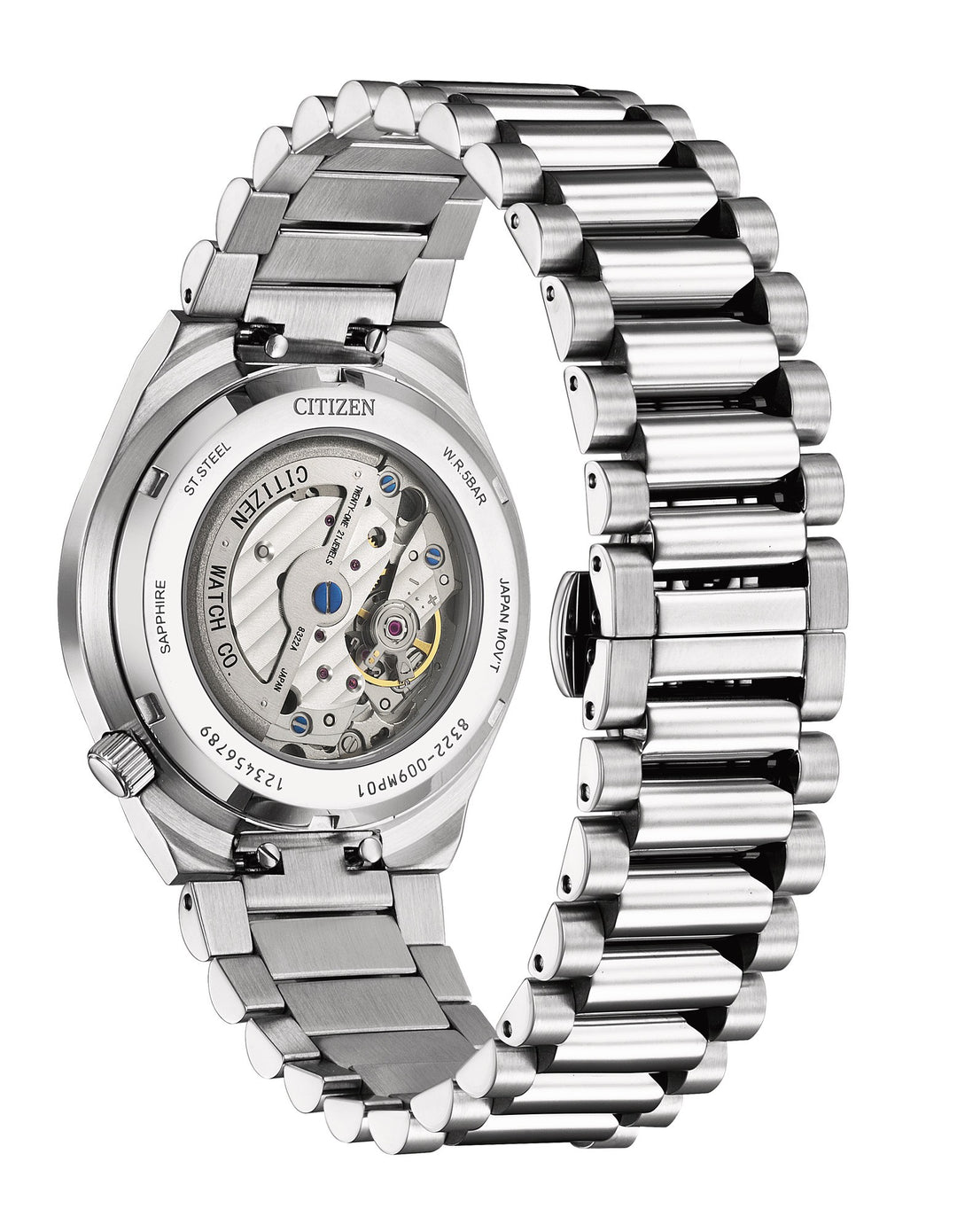 Tsuyosa Automatic Stål / Blå 40mm