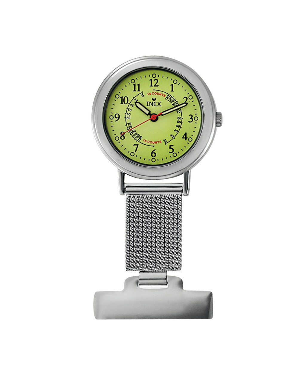 Inex Søsterur Stål / Grønn 30mm