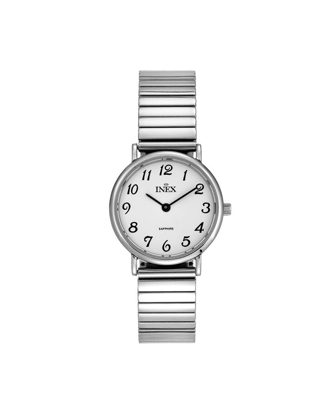 Inex Dame Stål / Hvit 28mm