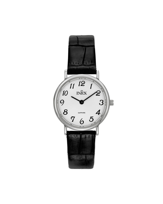 Inex Dame Stål / Hvit 28mm