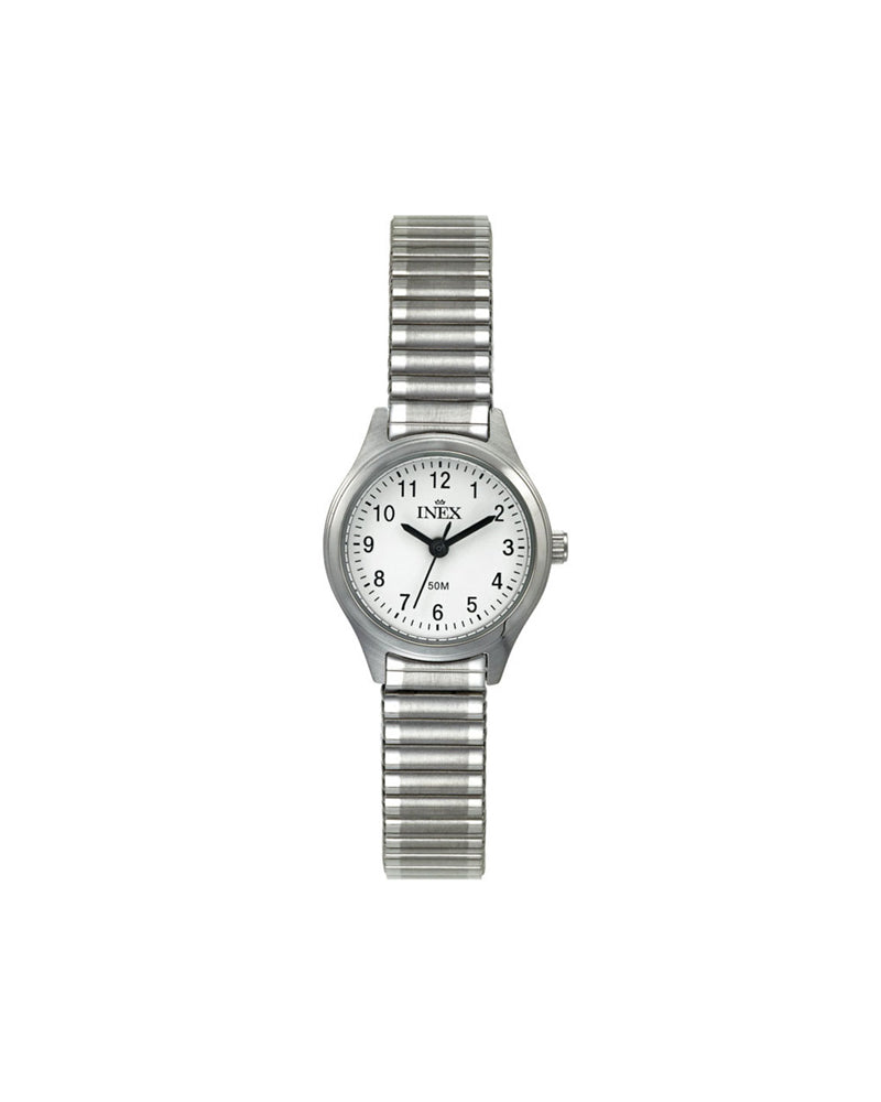 Inex Dame Stål / Hvit 22mm