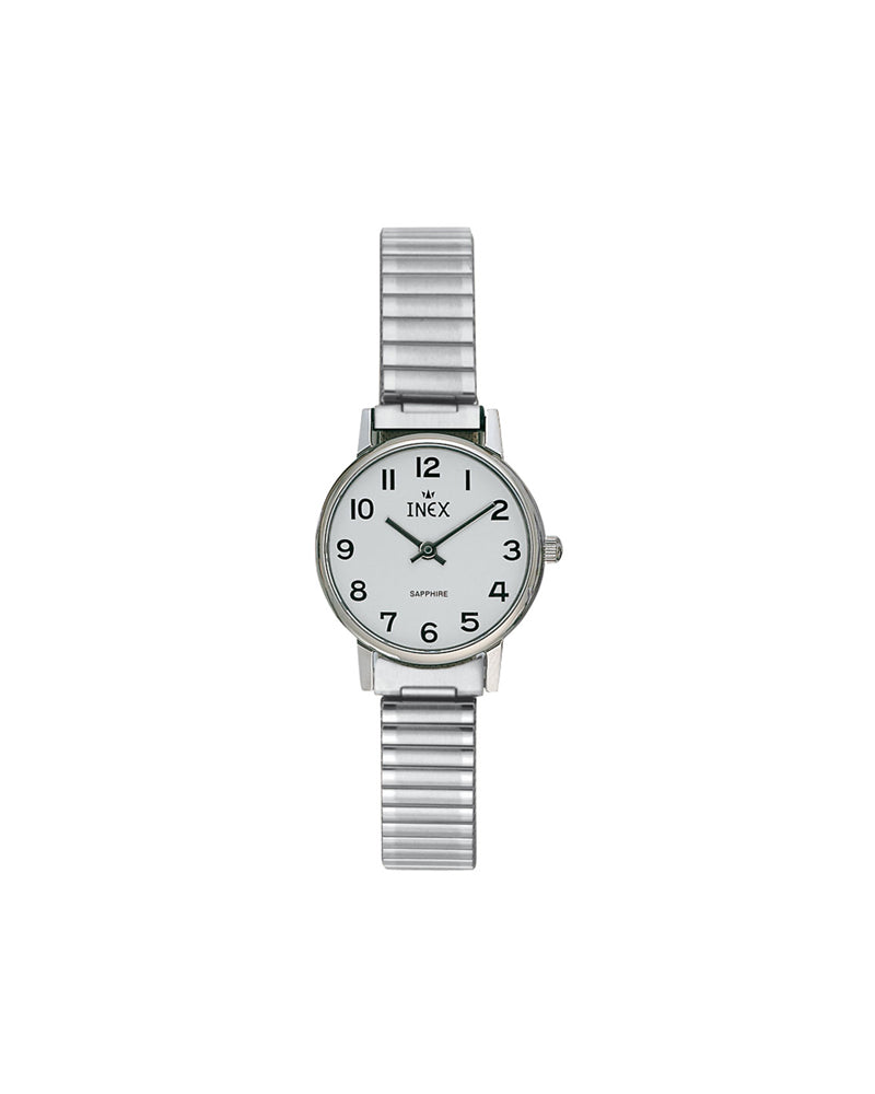Inex Dame Stål / Hvit 24mm