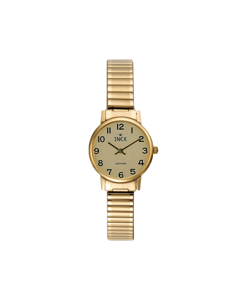 Inex Dame Gullfarget Stål / Gul 24mm