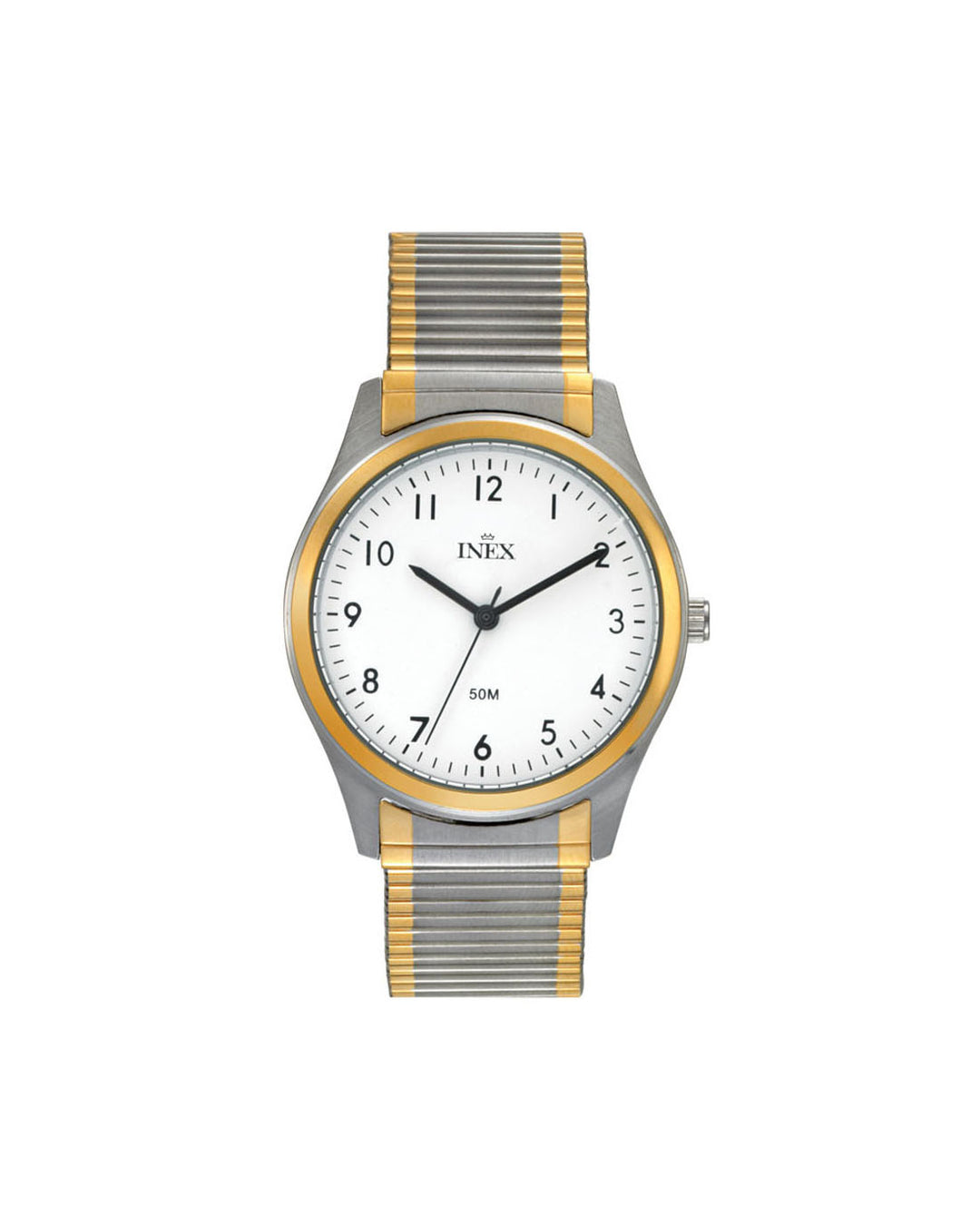 Inex Dame Tofarget Stål / Hvit 39mm