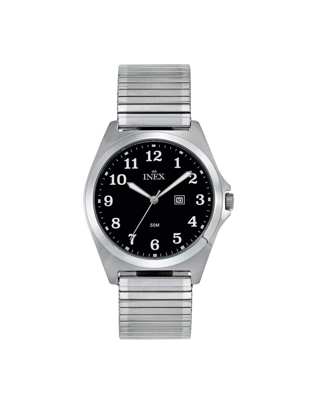 Inex Dame Stål / Sort 39mm