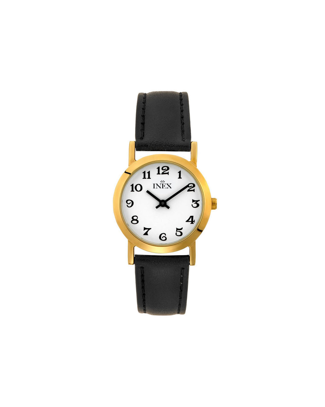 Inex Dame Gullfarget Stål / Hvit 29mm