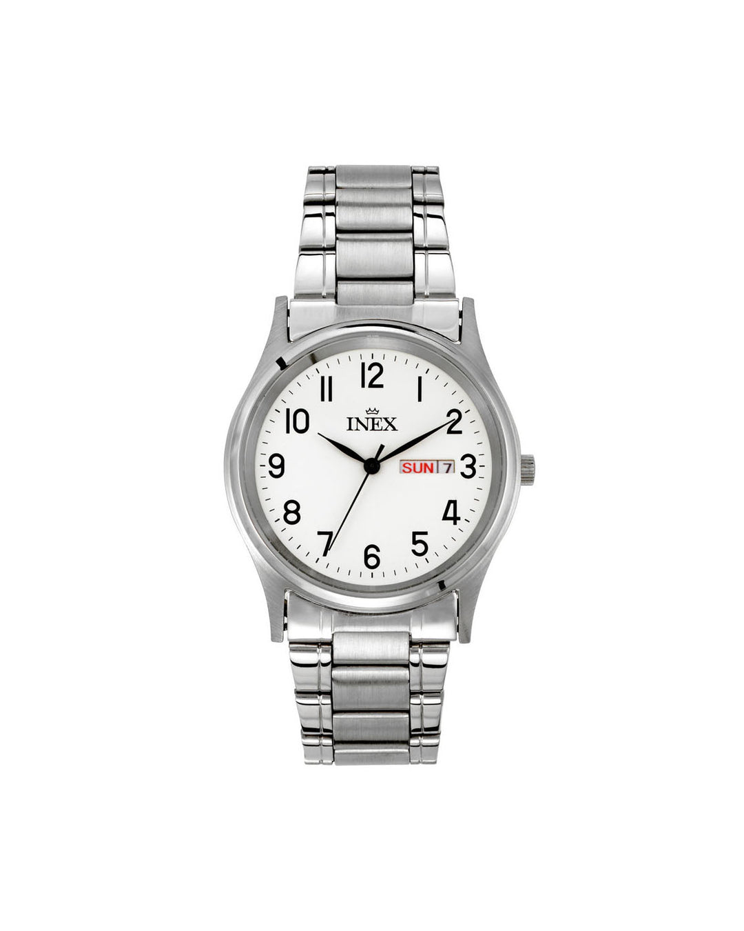 Inex Herre Stål / Hvit 38mm