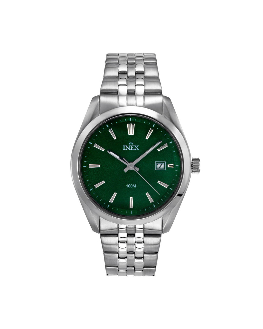 Inex Herre Stål / Grønn 42mm