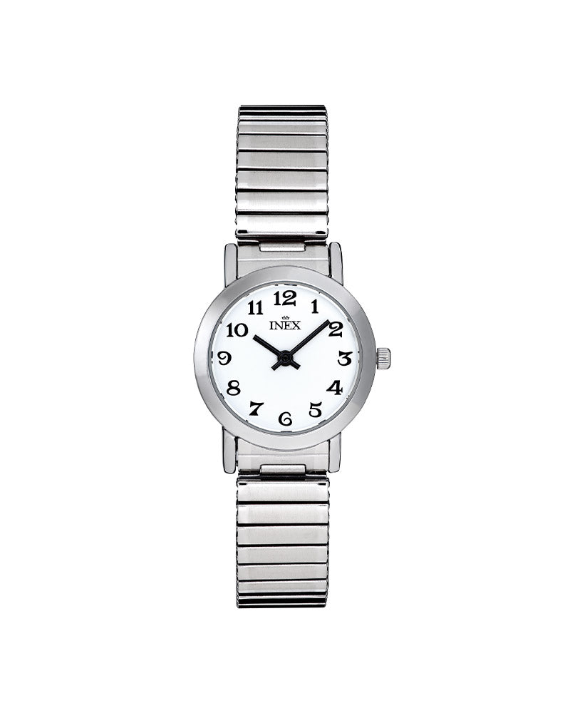 Inex Dame stål / Hvit 24mm