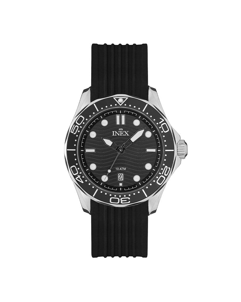 Inex Herre Stål / Sort 43mm