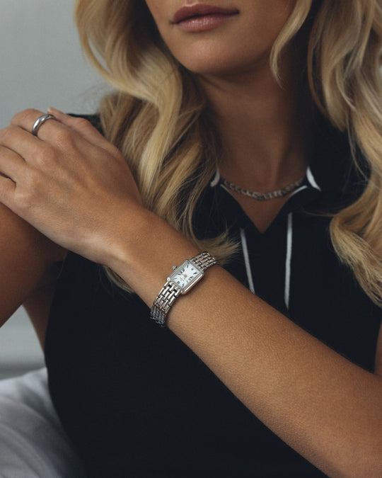 Renessaince Sølvfarget / Hvit 17 x 29mm