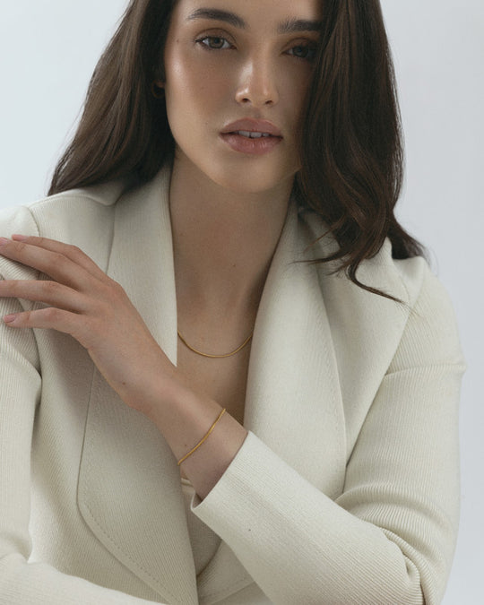 Snake Chain Necklace Gold