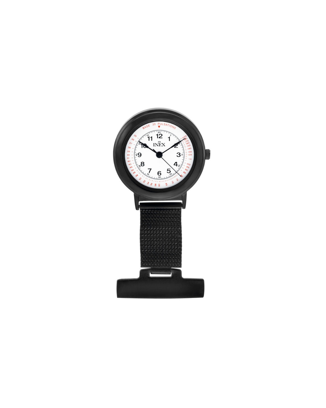 Inex Søsterur Sort Stål / Hvit 30mm