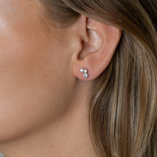 Stardust Stud 3 Silver