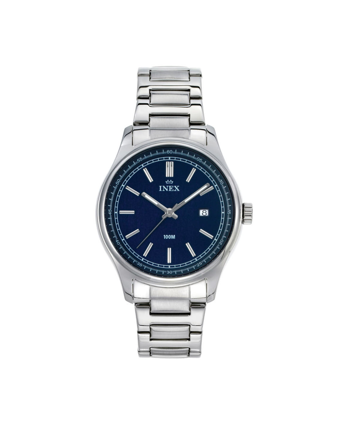 Inex Herre Stål / Blå 40mm