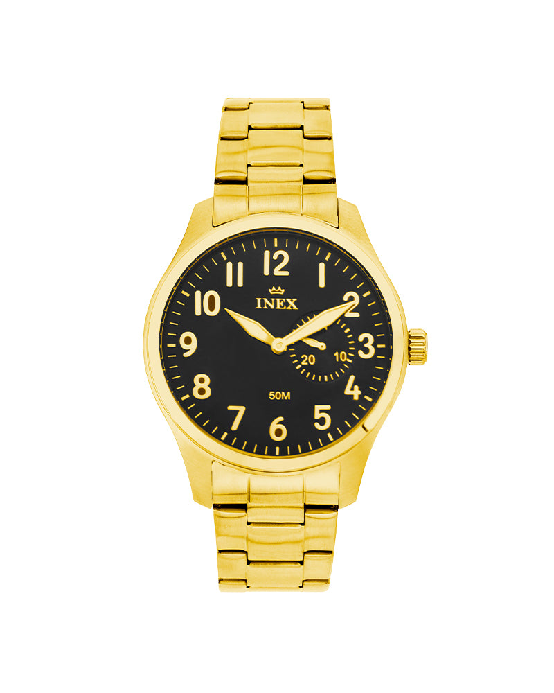 Inex Herre Double / Sort 42mm