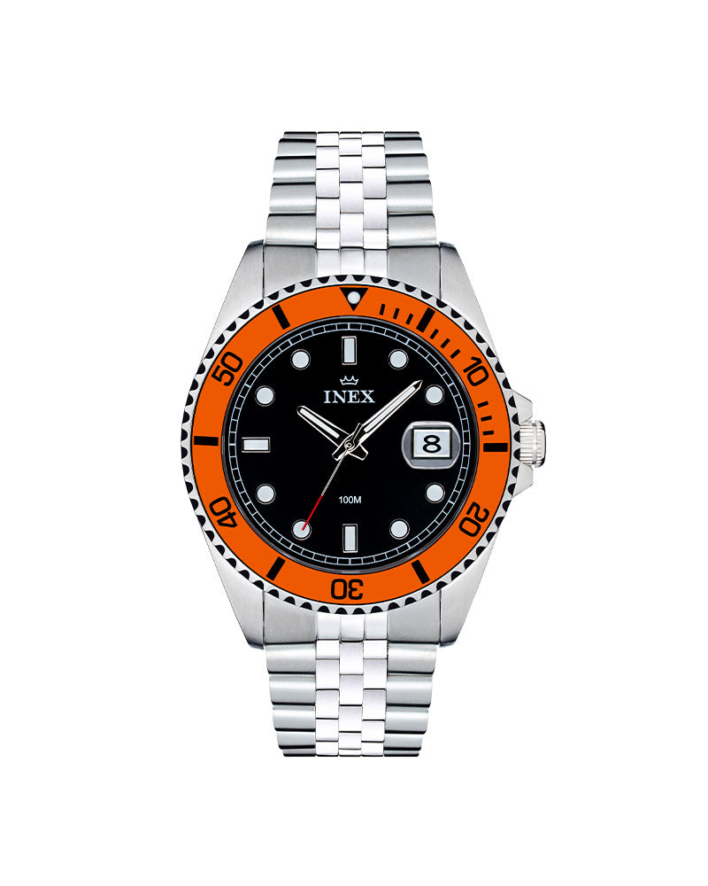 Herre Stål / Sort 42mm