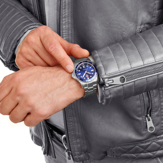 Nordic III SS Stål / Blå 40mm