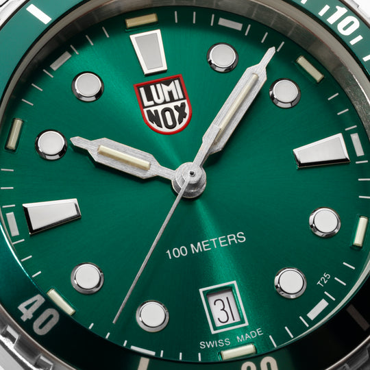 Nordic III SS Stål / Grønn 40mm