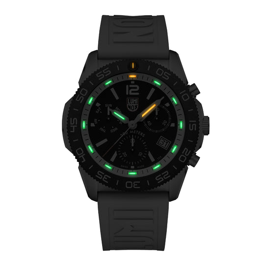 Pacific Diver Chrono Sort / Hvit 44mm