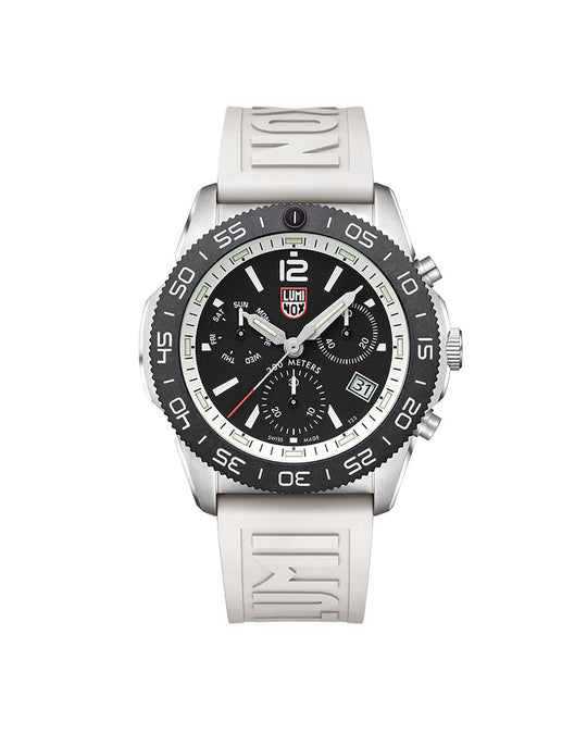 Pacific Diver Chrono Sort / Hvit 44mm