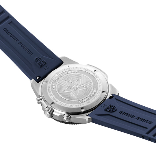 Pacific Diver Mens Chrono Sort / Blå 44mm