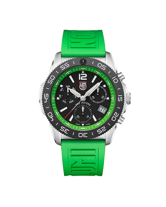Pacific Diver Chrono Sort / Grønn 44mm