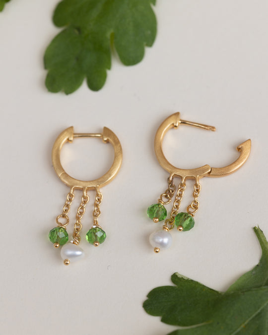 Tienne Hoop Gold Green