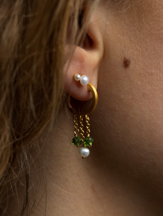 Tienne Hoop Gold Green